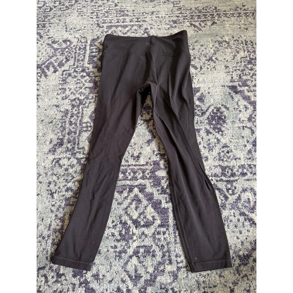 Athleta | Sz Medium Black Matching Set- Crossover Back Bra & Elation 7/8 Legging - Picture 8 of 8